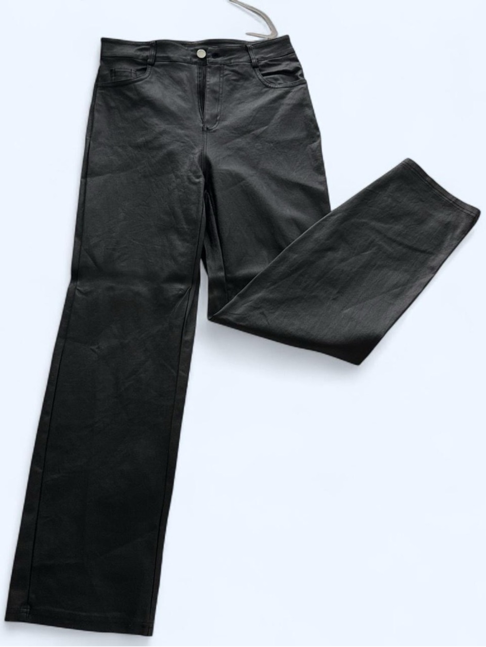 FREE SHIPPING - BLACK FAUX LEATHER PANTS